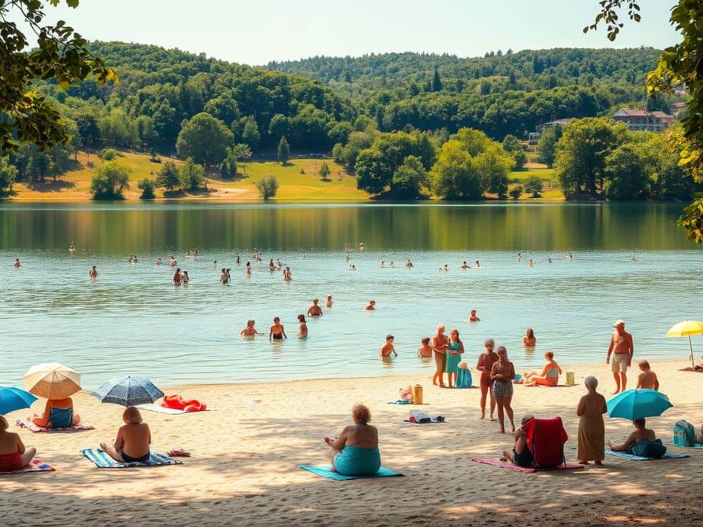 Badestellen am See