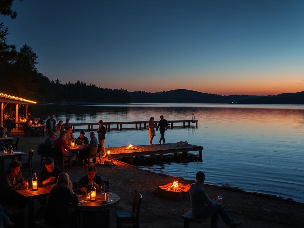Abendveranstaltungen am Seeufer