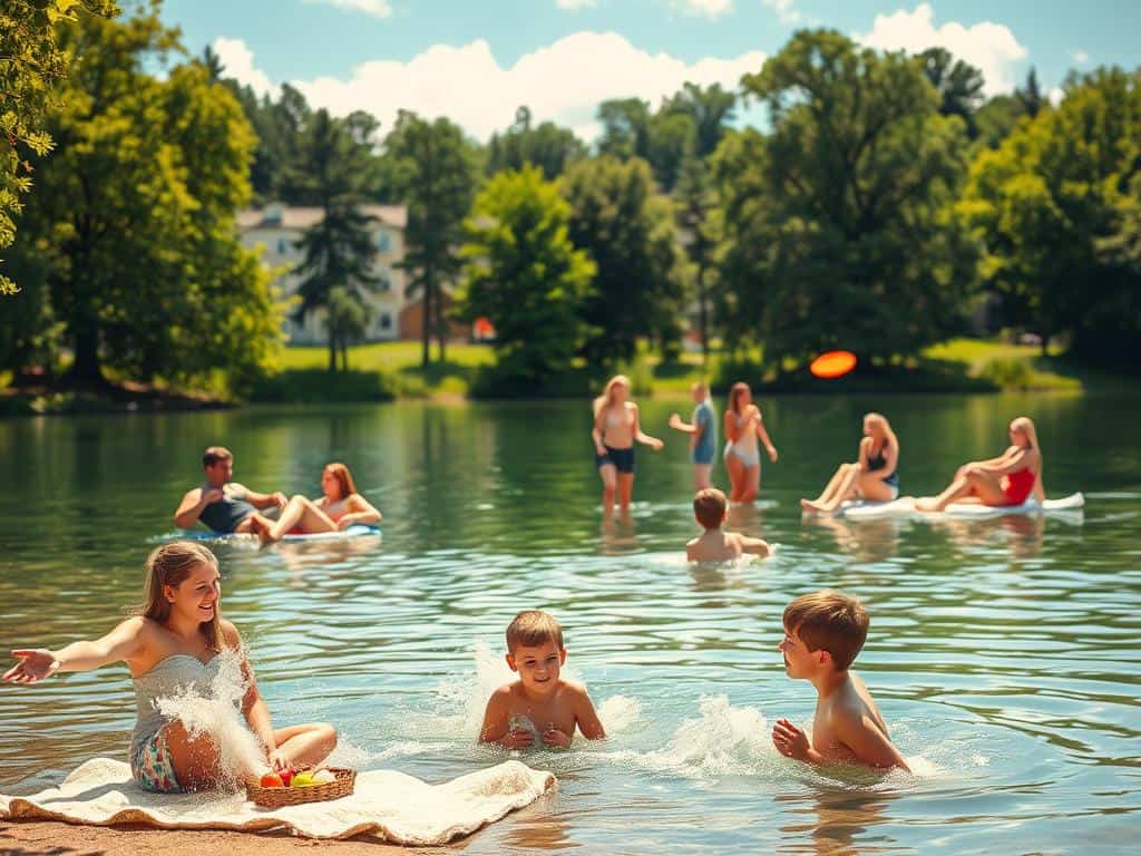 Aktivitäten am See für Familien