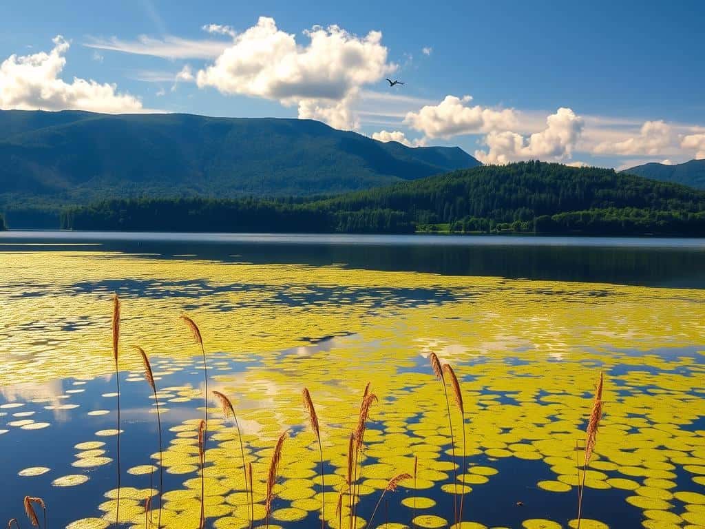 Du betrachtest gerade Algenblüten am See – Ursachen, Folgen und natürliche Gegenmaßnahmen