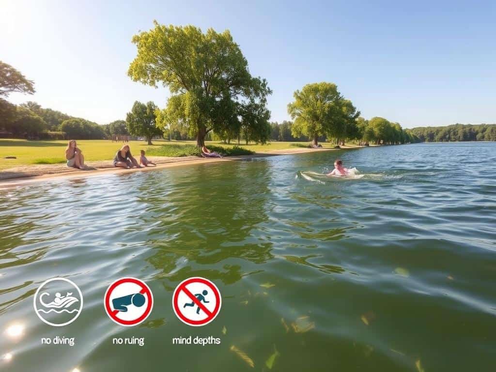 Baderegeln am See