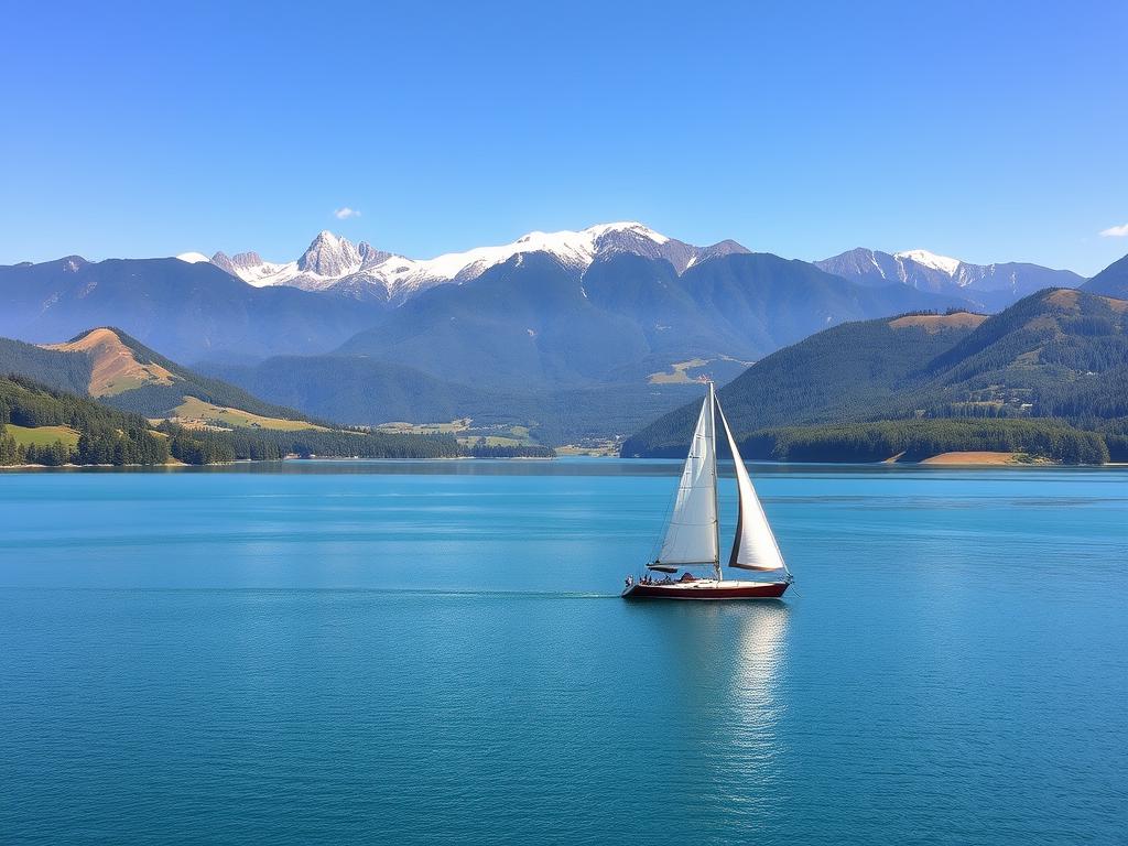 Binnensee Navigation Segelroute