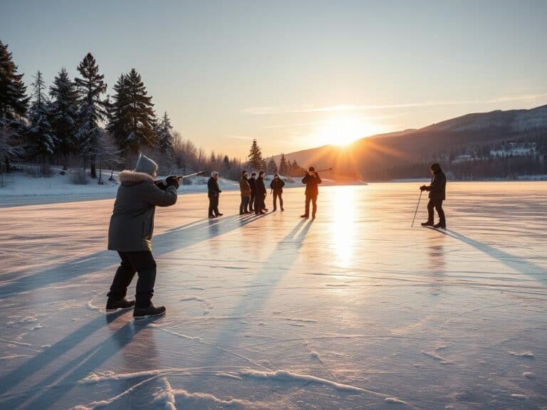 Mehr über den Artikel erfahren Eisstockschießen auf dem See: Traditioneller Wintersport neu entdeckt
