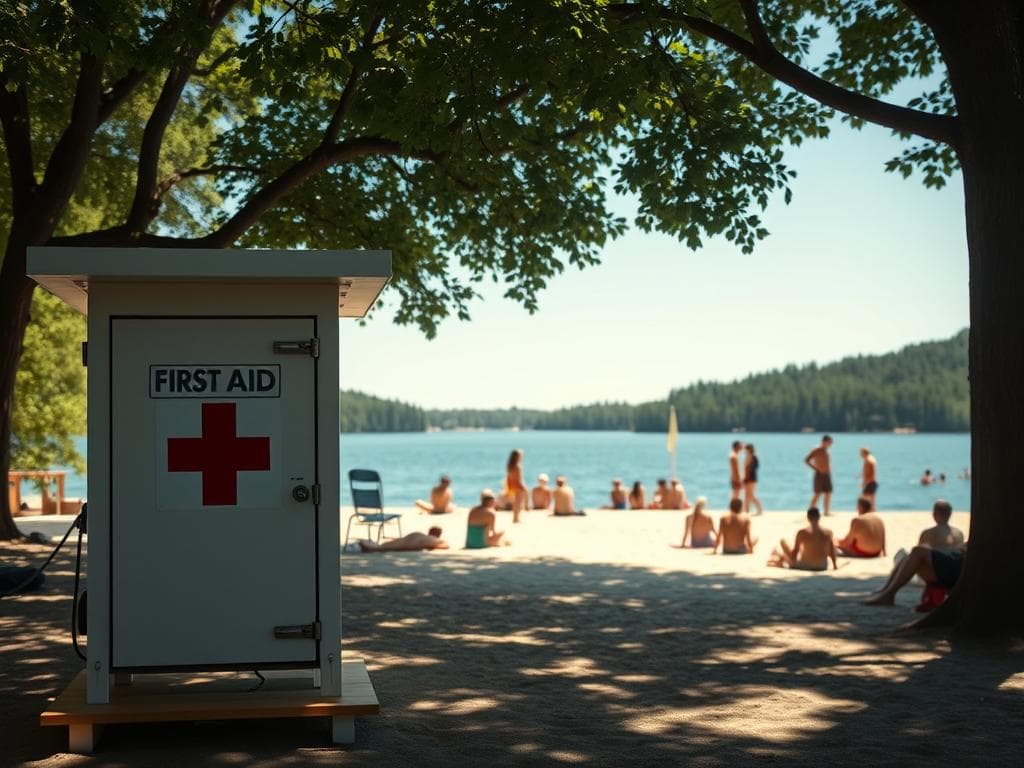 Erste Hilfe am Badesee