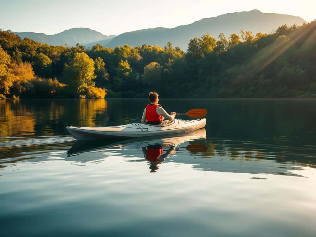 Kajakfahren am See