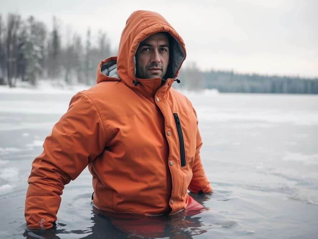 Kleidung für Kälteexposition im Wasser