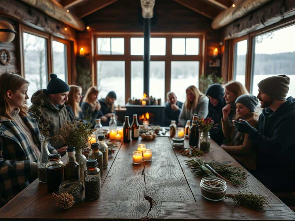 Kräuterworkshop im Winter