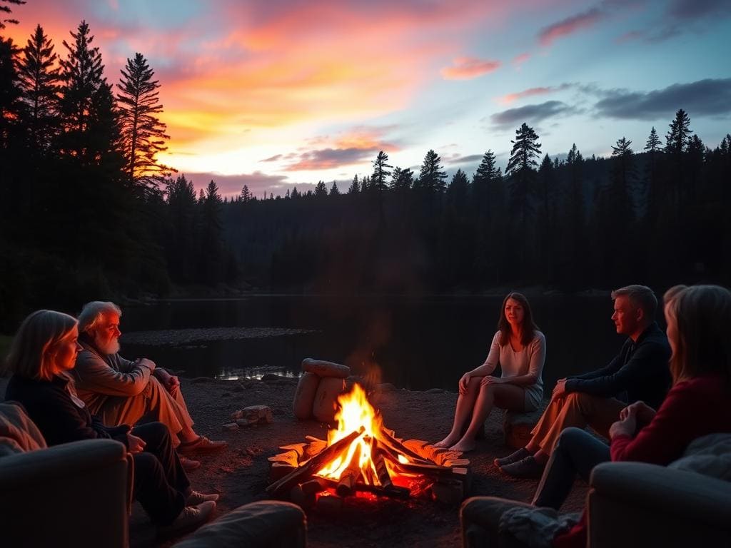 Lagerfeuer Achtsamkeitsritual