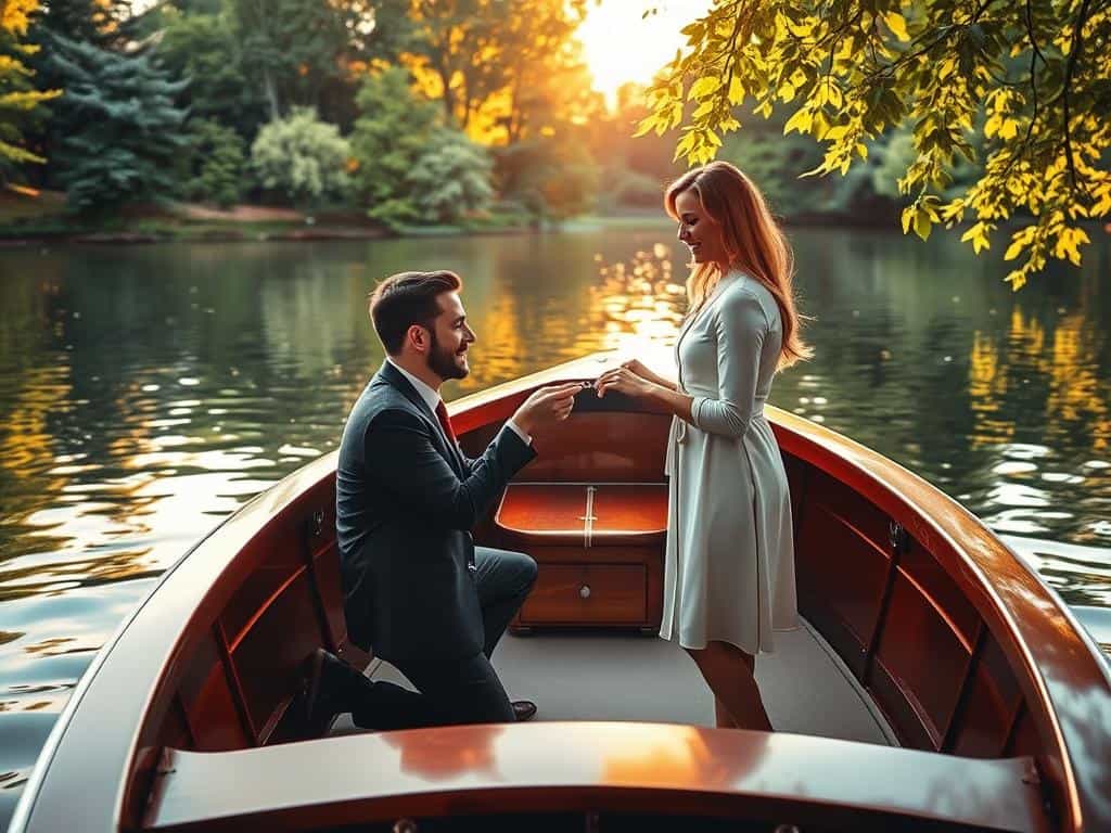 Planung Heiratsantrag Boot