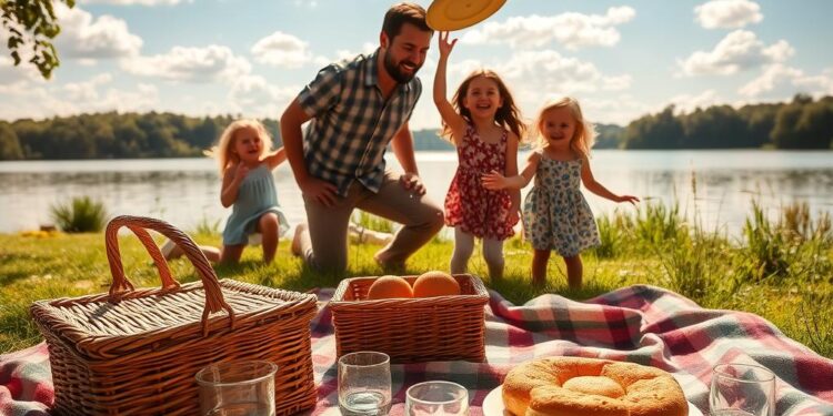 Planung eines perfekten Tages am See mit der Familie