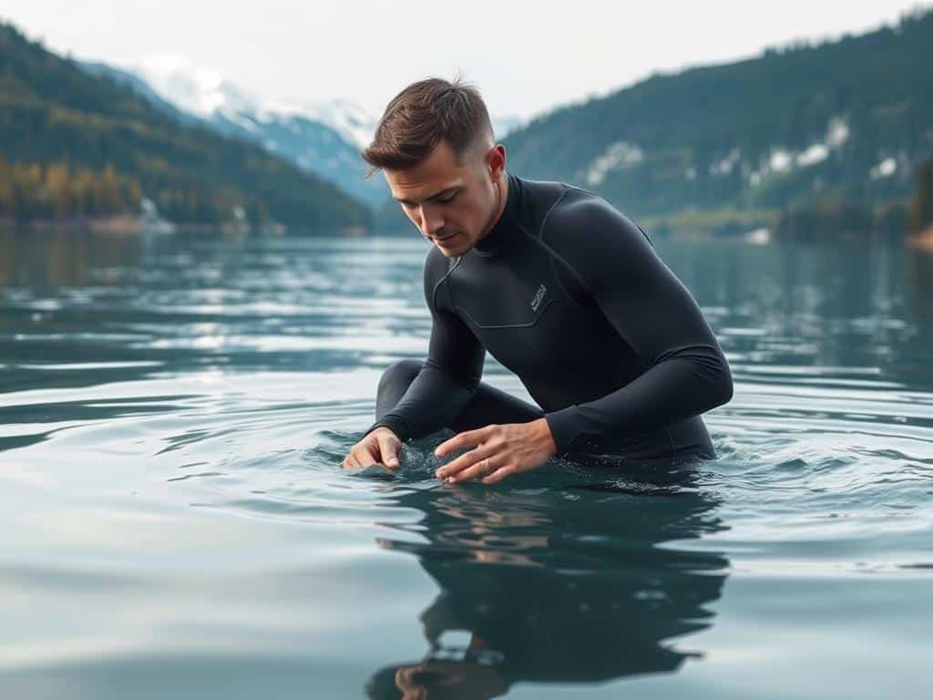 Richtige Technik beim Eintauchen ins kalte Wasser