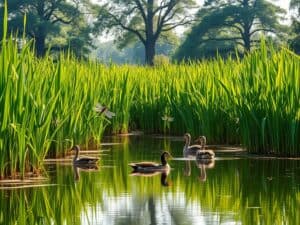 Mehr über den Artikel erfahren Röhrichte als Lebensraum – Welche Tiere und Pflanzen fühlen sich im Schilf wohl