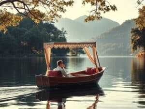 Mehr über den Artikel erfahren Romantische Bootsfahrt auf dem See