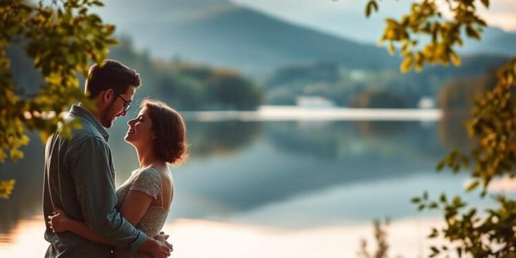 Romantische Fotografie am See