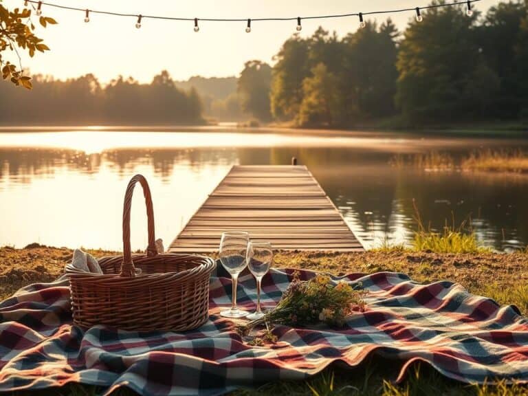 Mehr über den Artikel erfahren Romantische Picknick-Ideen am Seeufer