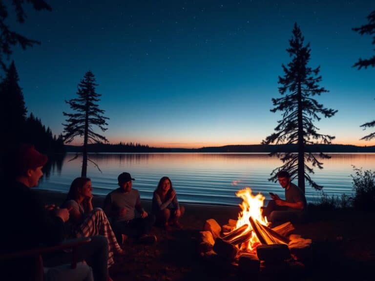 Mehr über den Artikel erfahren Romantisches Lagerfeuer am See
