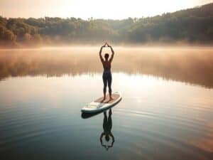 Mehr über den Artikel erfahren SUP-Yoga: Entspannung auf dem Wasser