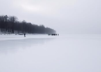 Schlittschuhlaufen auf dem See