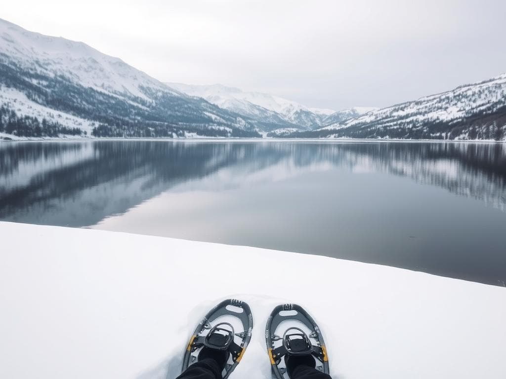 Du betrachtest gerade Schneeschuhwandern entlang des Seeufers