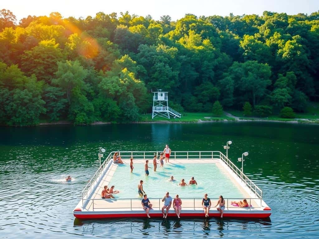 Sicherheit bei Badeinseln und Wasserspaß
