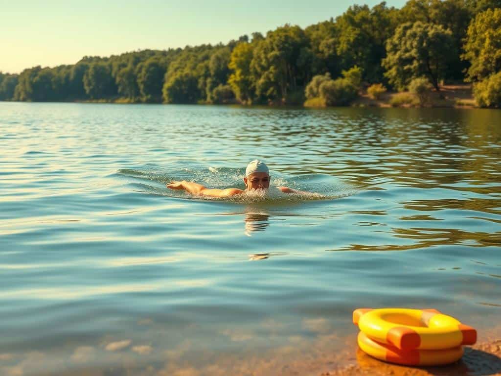 Sicherheit beim Schwimmen im See
