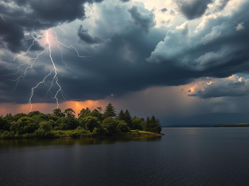 Sommergewitter am See