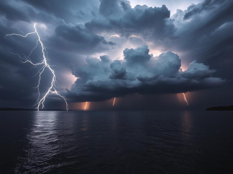 Mehr über den Artikel erfahren Sommergewitter am See – Wie sie entstehen und was sie bedeuten