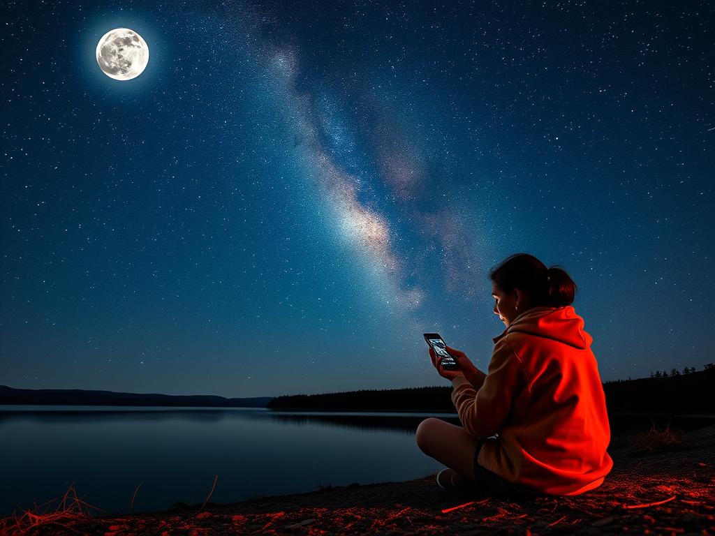 Sternenhimmel Orientierung mit Apps