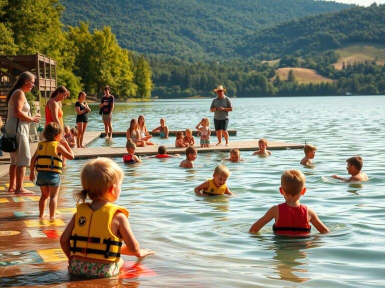 Mehr über den Artikel erfahren Tipps für das sichere Baden mit Kindern im See