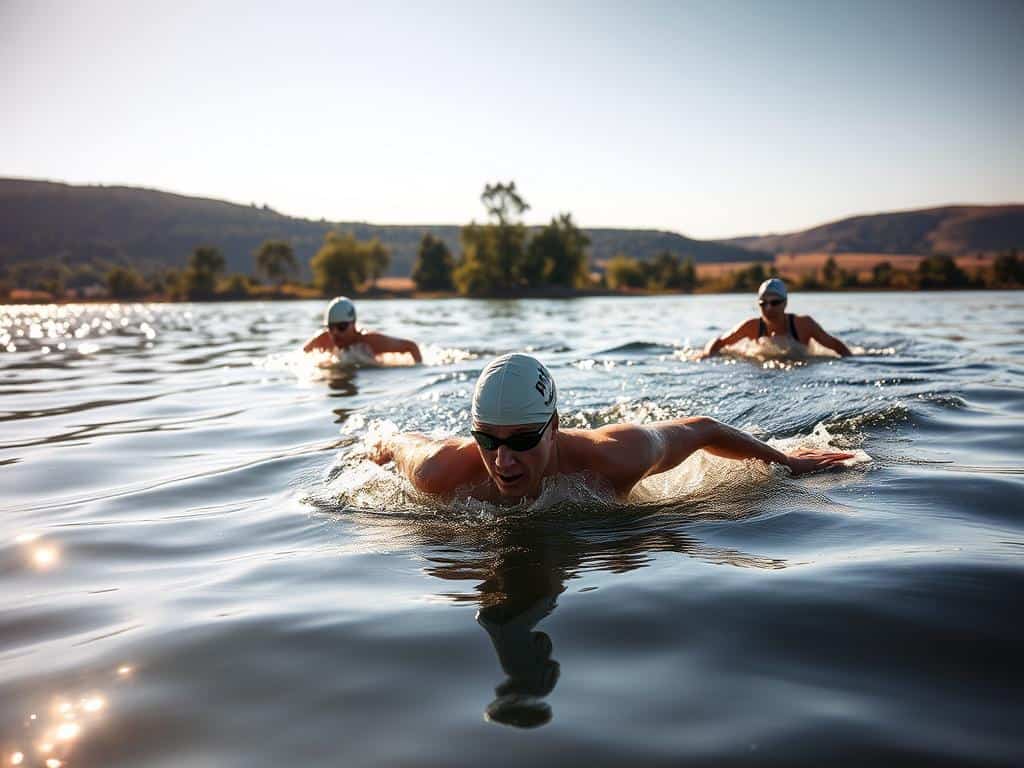 Triathleten Schwimmtraining