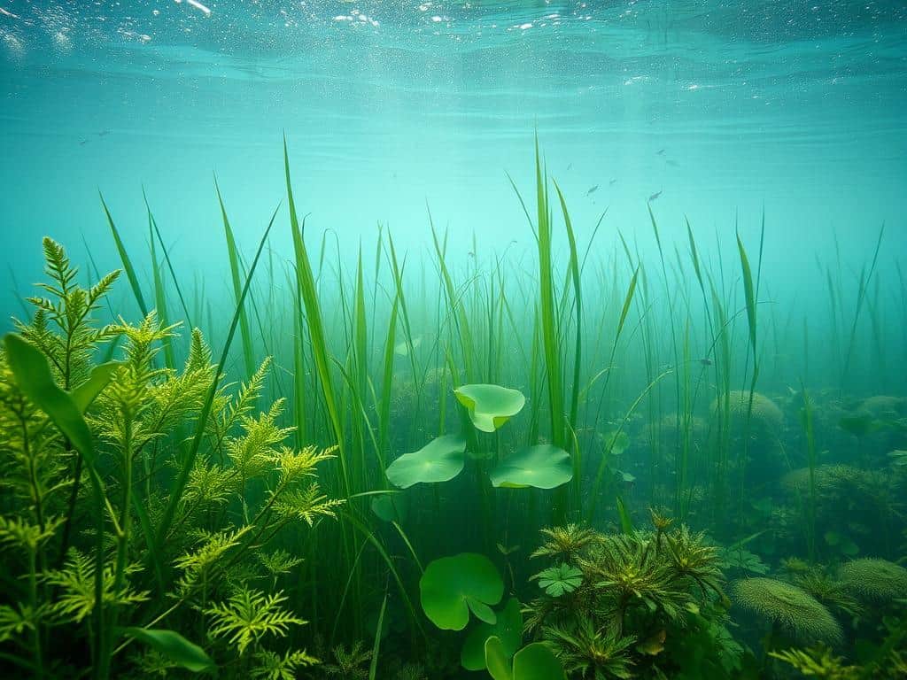 Unterwasserflora in Seen