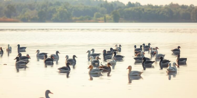Vogelzug am See - Welche Arten machen Zwischenstopp?
