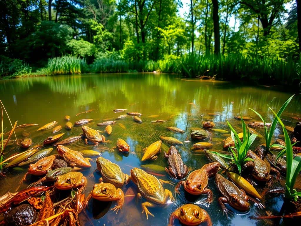 Weiher Teiche Amphibienarten