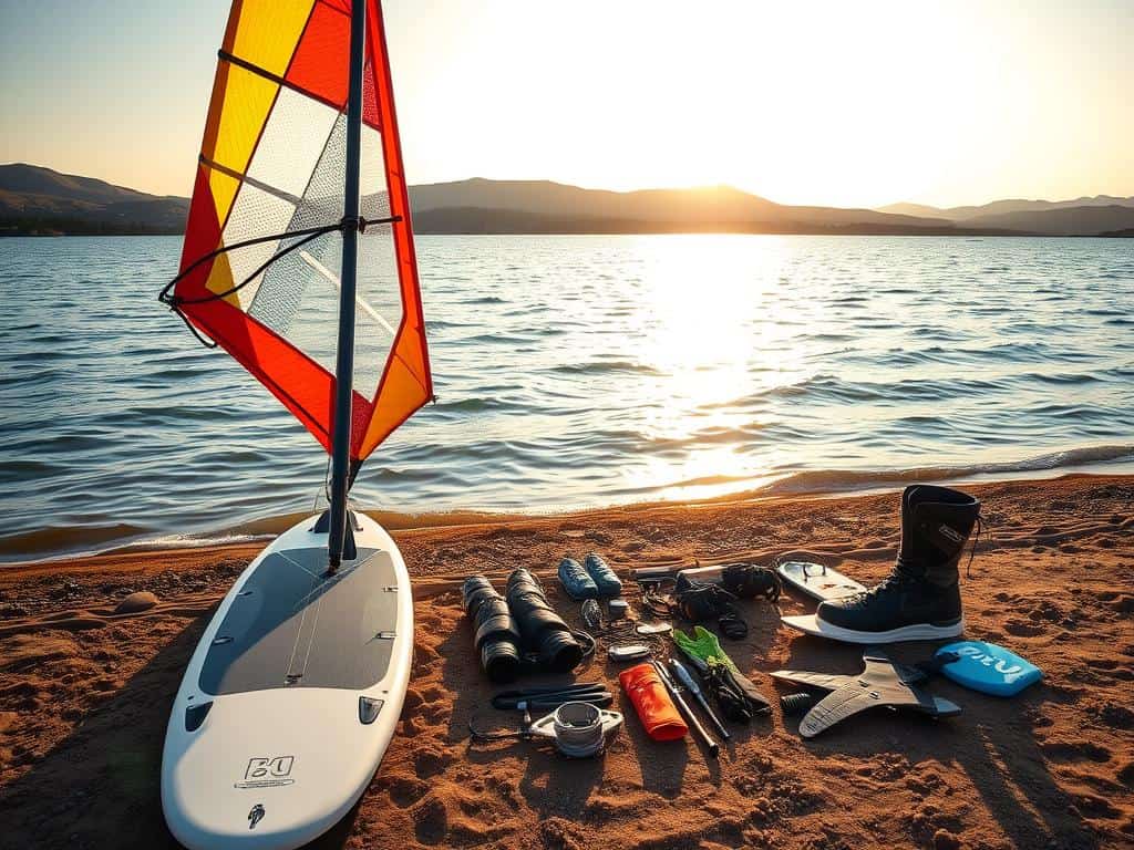 Windsurfausrüstung für Anfänger und Fortgeschrittene