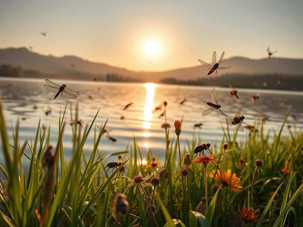 seltene Insektenarten am Seeufer