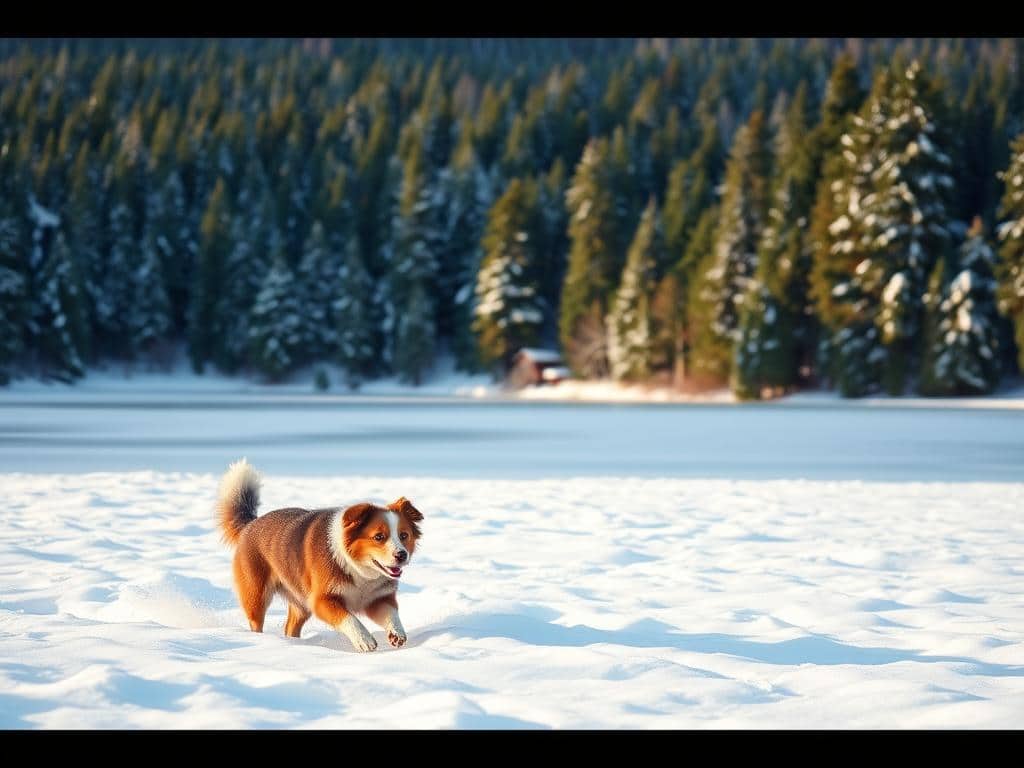 Aktivitäten mit Hund im Schnee