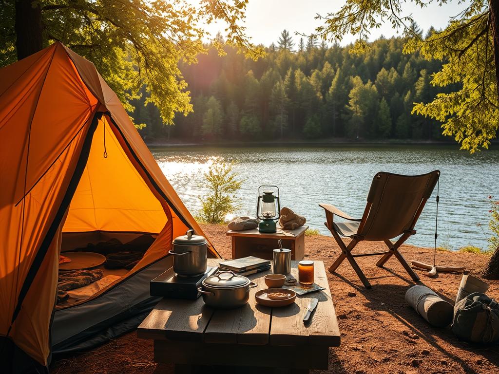 Du betrachtest gerade Die richtige Ausrüstung zum Sommer-Camping am See