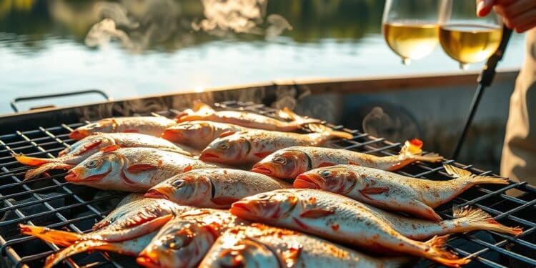 Fischzubereitung auf dem Grill