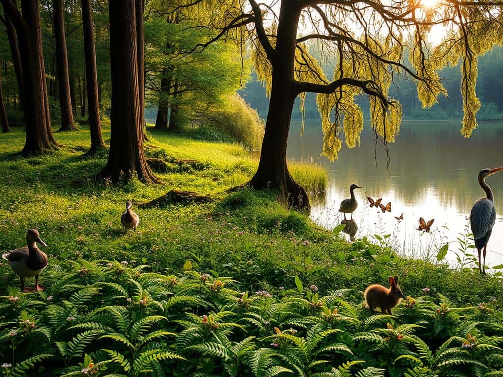 Flora und Fauna in Schwarz-Erlenwäldern