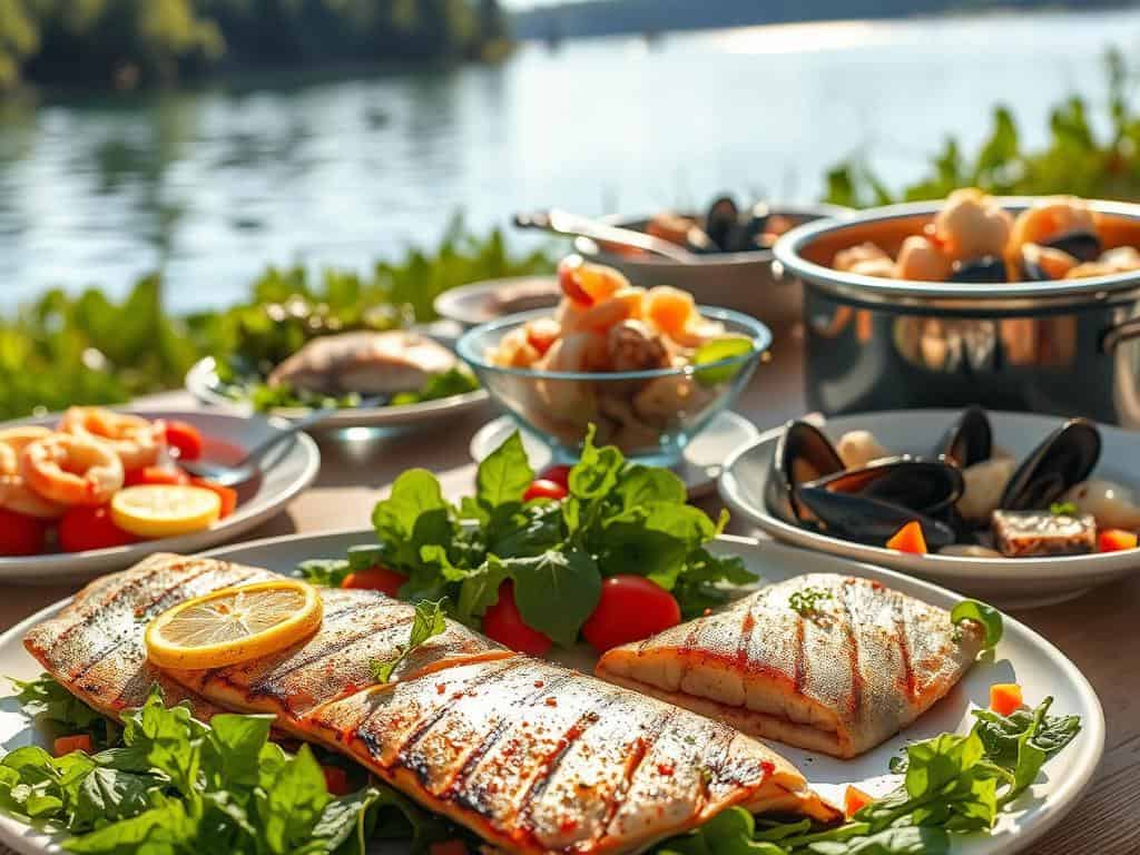 Leichte Sommergerichte mit See-Fisch