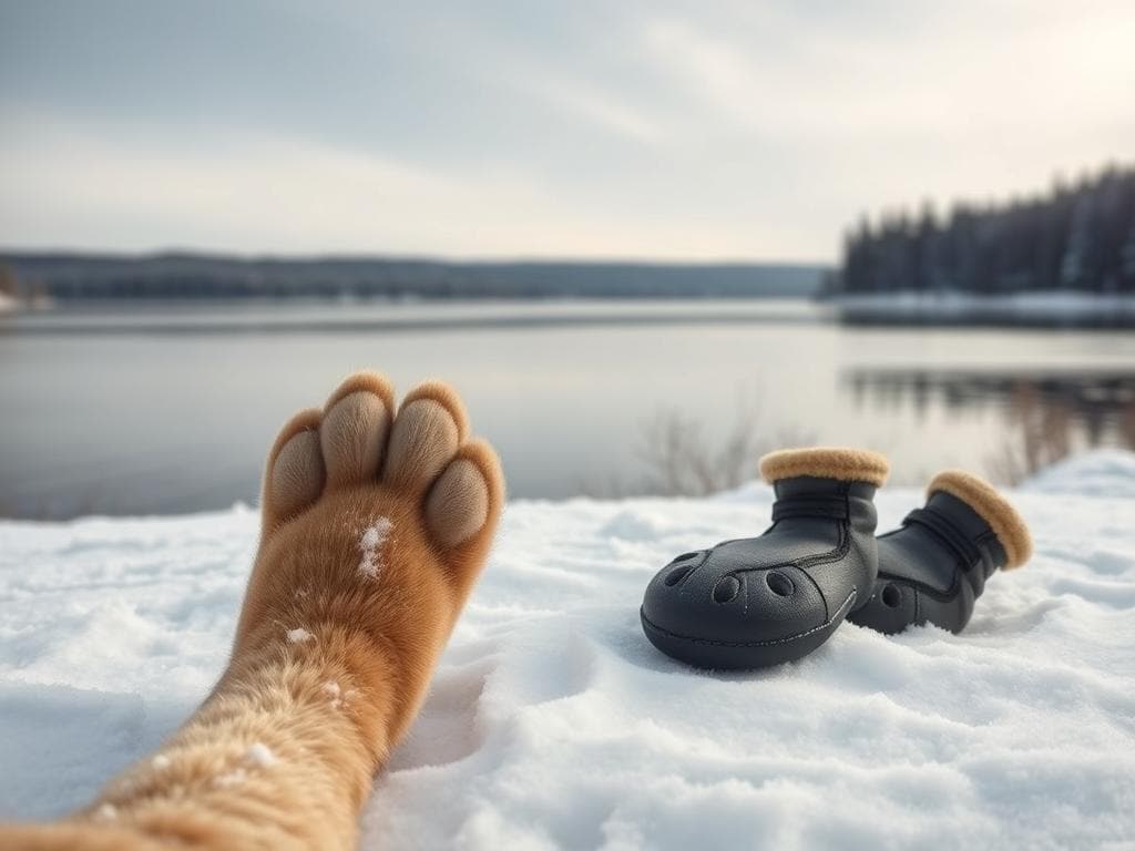 Pfotenschutz für Hunde im Winter