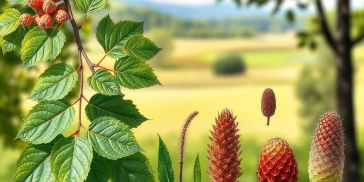 Schwarz-Erle versus andere Erlenarten