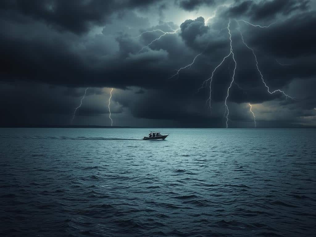 Du betrachtest gerade Was tun, wenn das Gewitter beim Bootfahren am See aufzieht?