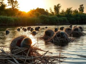 Mehr über den Artikel erfahren Tierische Architekten – Wie Nutrias und andere Tiere ihre Nester und Bauten am See gestalten