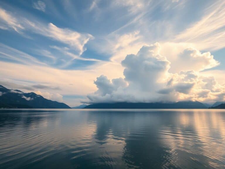 Mehr über den Artikel erfahren Wolkenformationen über dem See – Was sie über das Wetter verraten