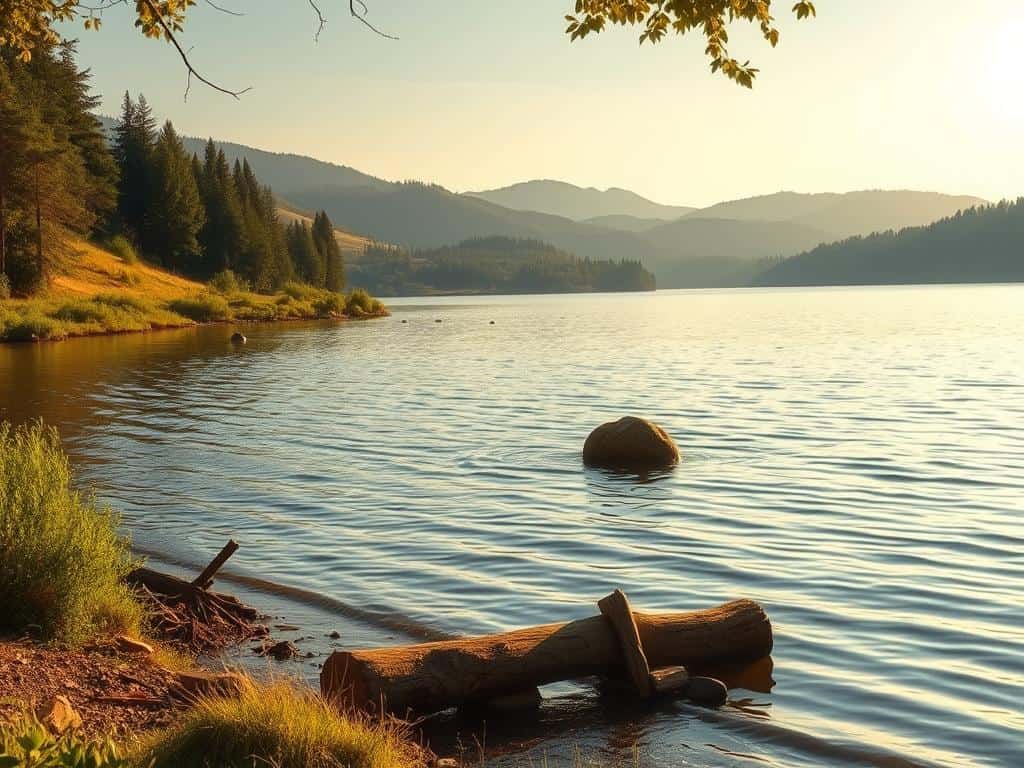 natürliche Gesprächsatmosphäre am See