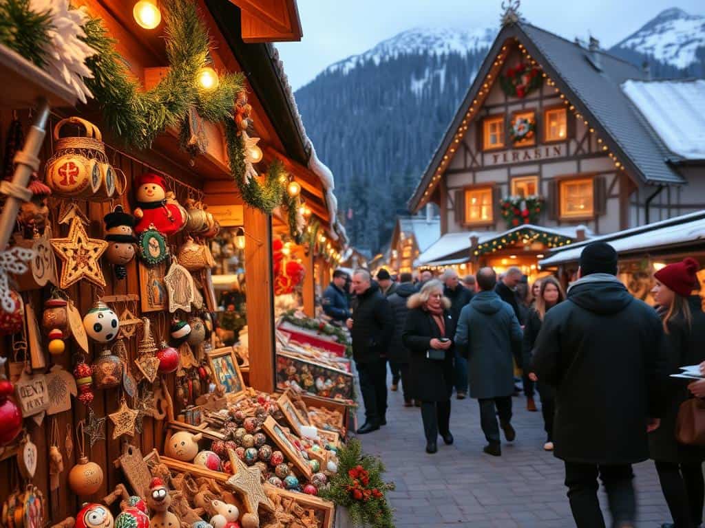 traditioneller Weihnachtsmarkt Handwerk