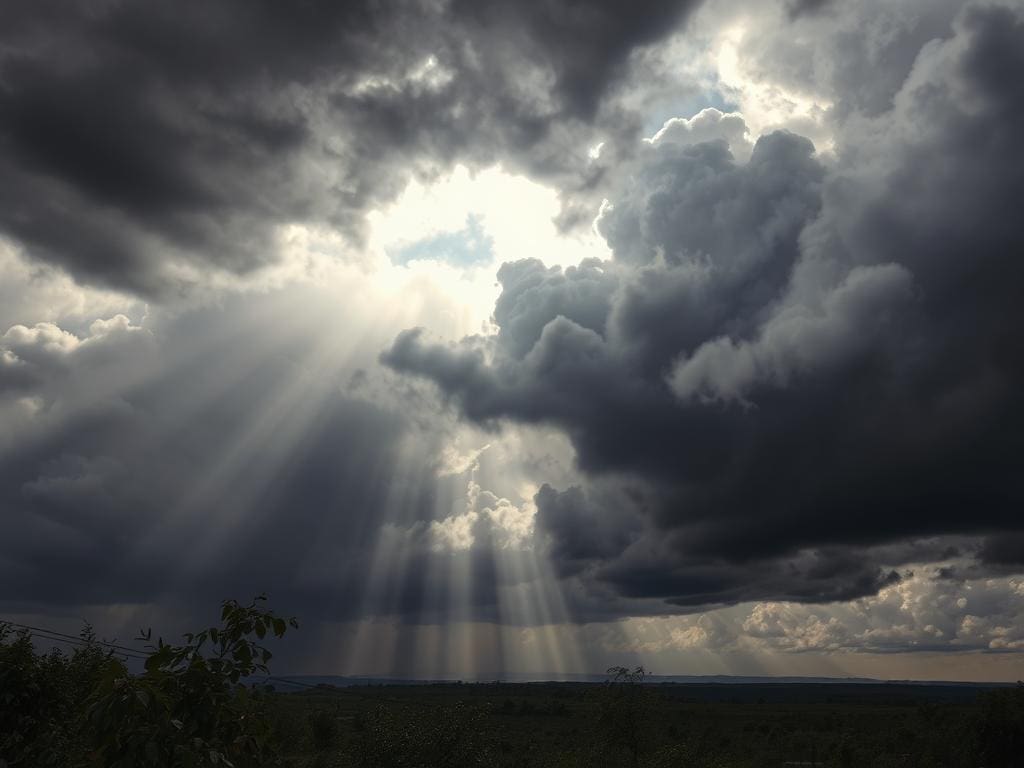 Atmosphärische Anzeichen für Unwetter