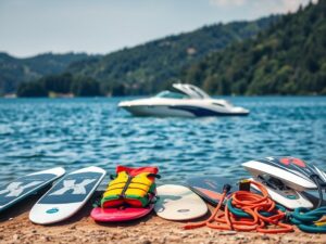 Mehr über den Artikel erfahren Die richtige Ausrüstung zum Wakeboarden und Wasserski auf Seen