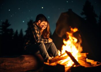 Fotomomente am Lagerfeuer